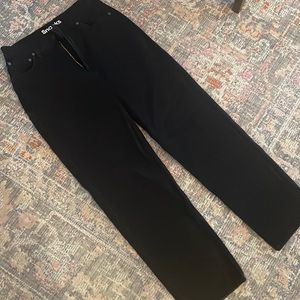 MOTHER black high waisted denim